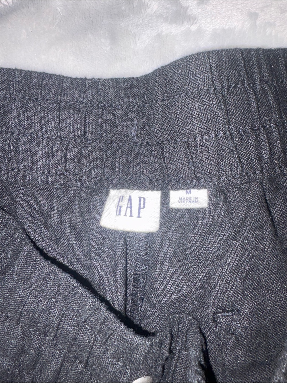 GAP Black Drawstring Linen-Blend Casual Shorts New With Tags - Picture 3 of 9